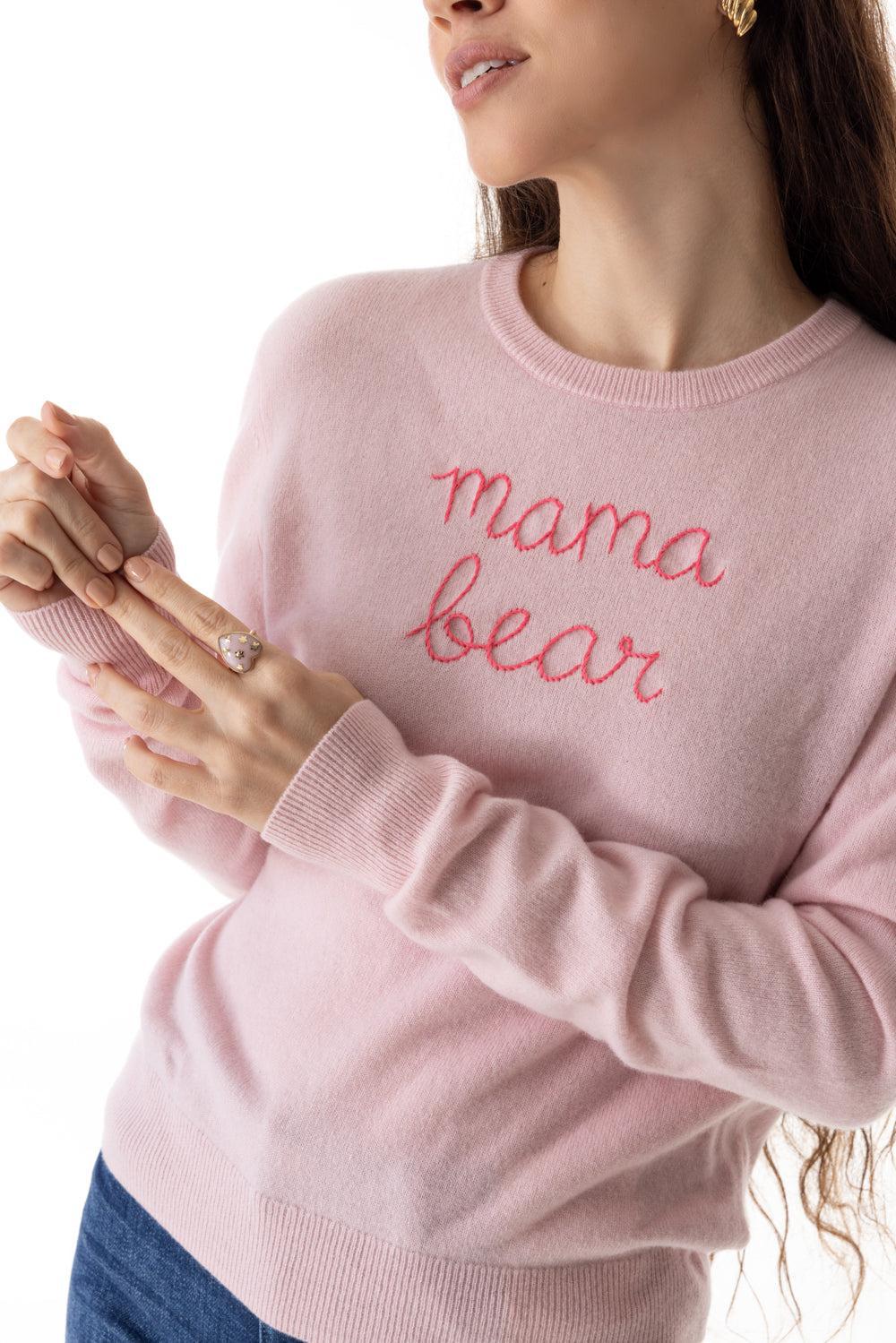 Mama Bear Crewneck-PINK/PNK-XS-CLOTHINGTOPSWEATER-LINGUA FRANCA