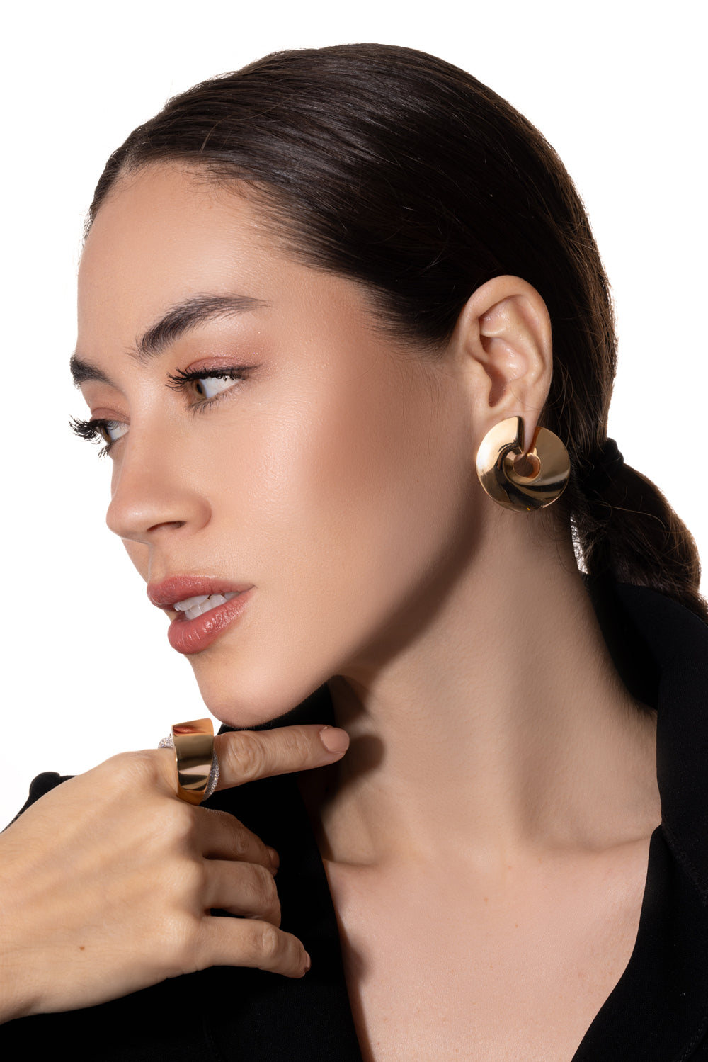 Verso Medio Earrings-ROSE GOLD-JEWELRYFINE JEWELEARRING-VHERNIER