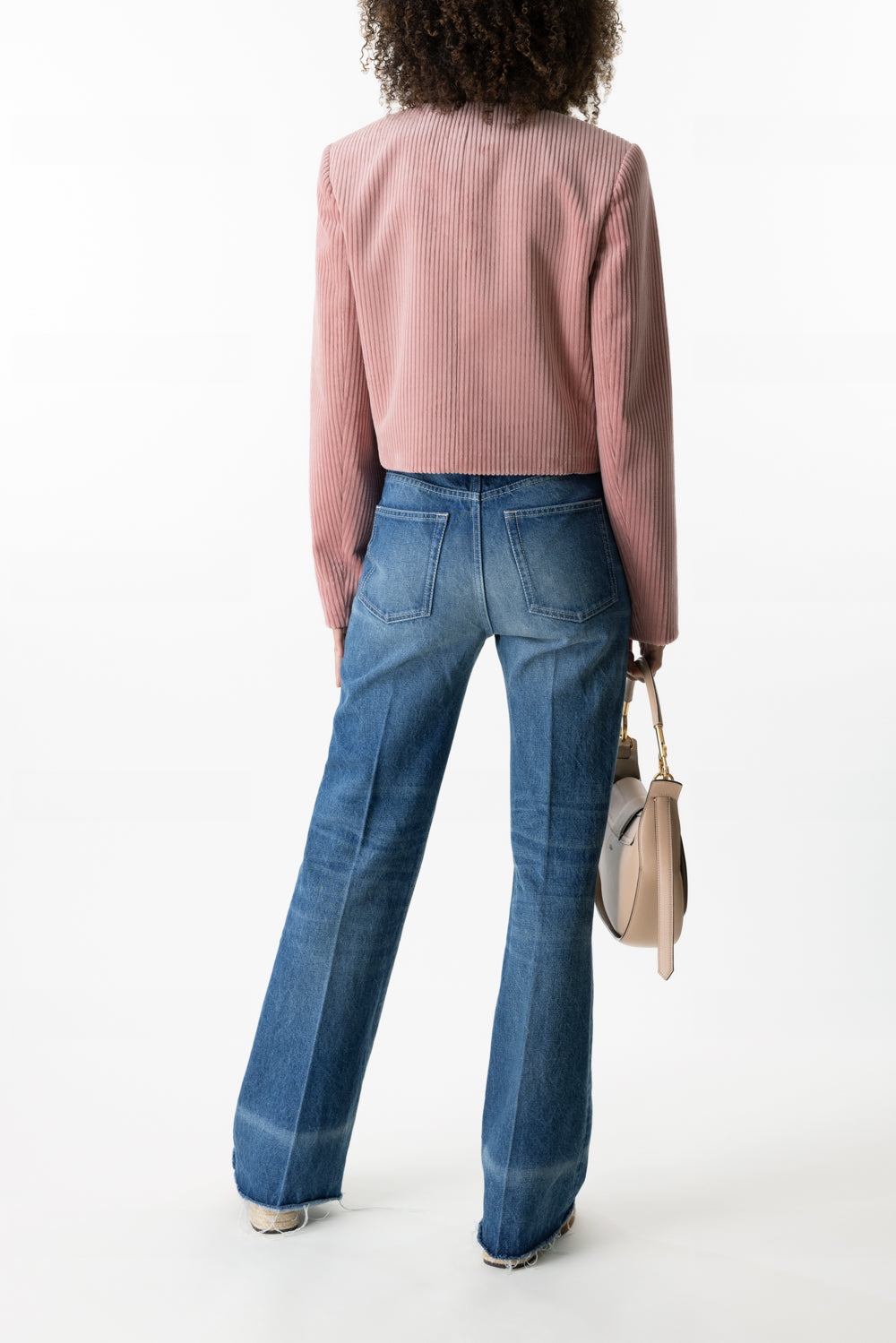 CROPPED BOXY JACKET-WLD PINK-36-CLOTHINGJACKETCASUAL-CHLOÉ