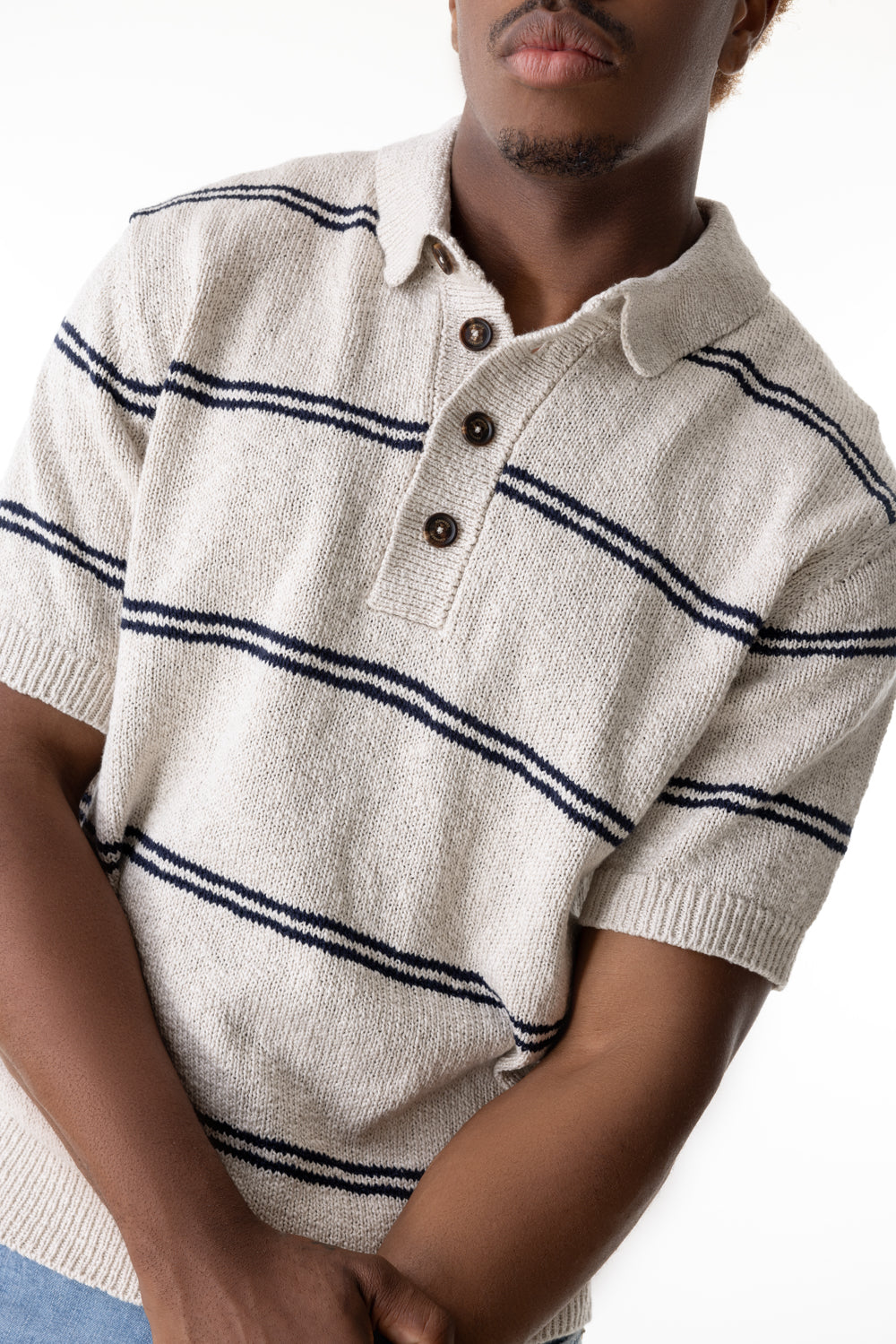 Striped Polo-SAND/BLU-S-MENSCLOTHINGSHIRT-ELEVENTY