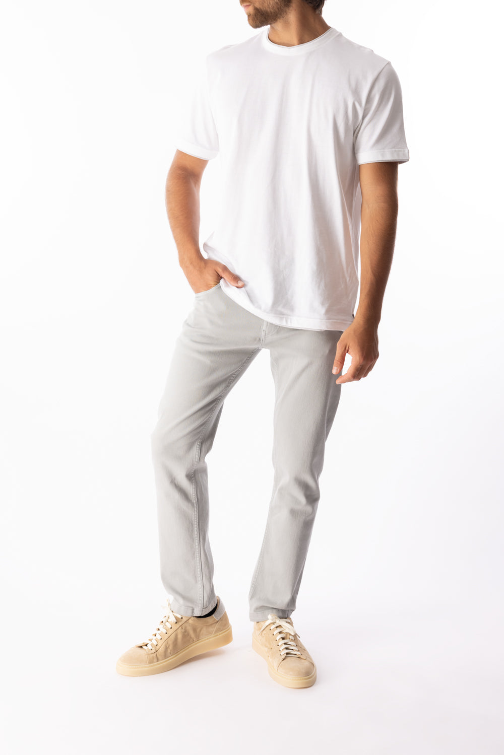 5 Pocket Pant - Light Gray-LT GRAY-30-MENSCLOTHINGPANTS-ELEVENTY