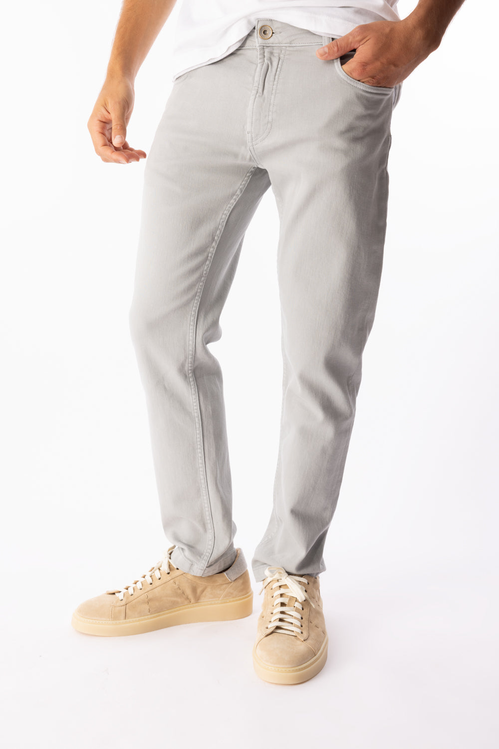 5 Pocket Pant - Light Gray-LT GRAY-30-MENSCLOTHINGPANTS-ELEVENTY