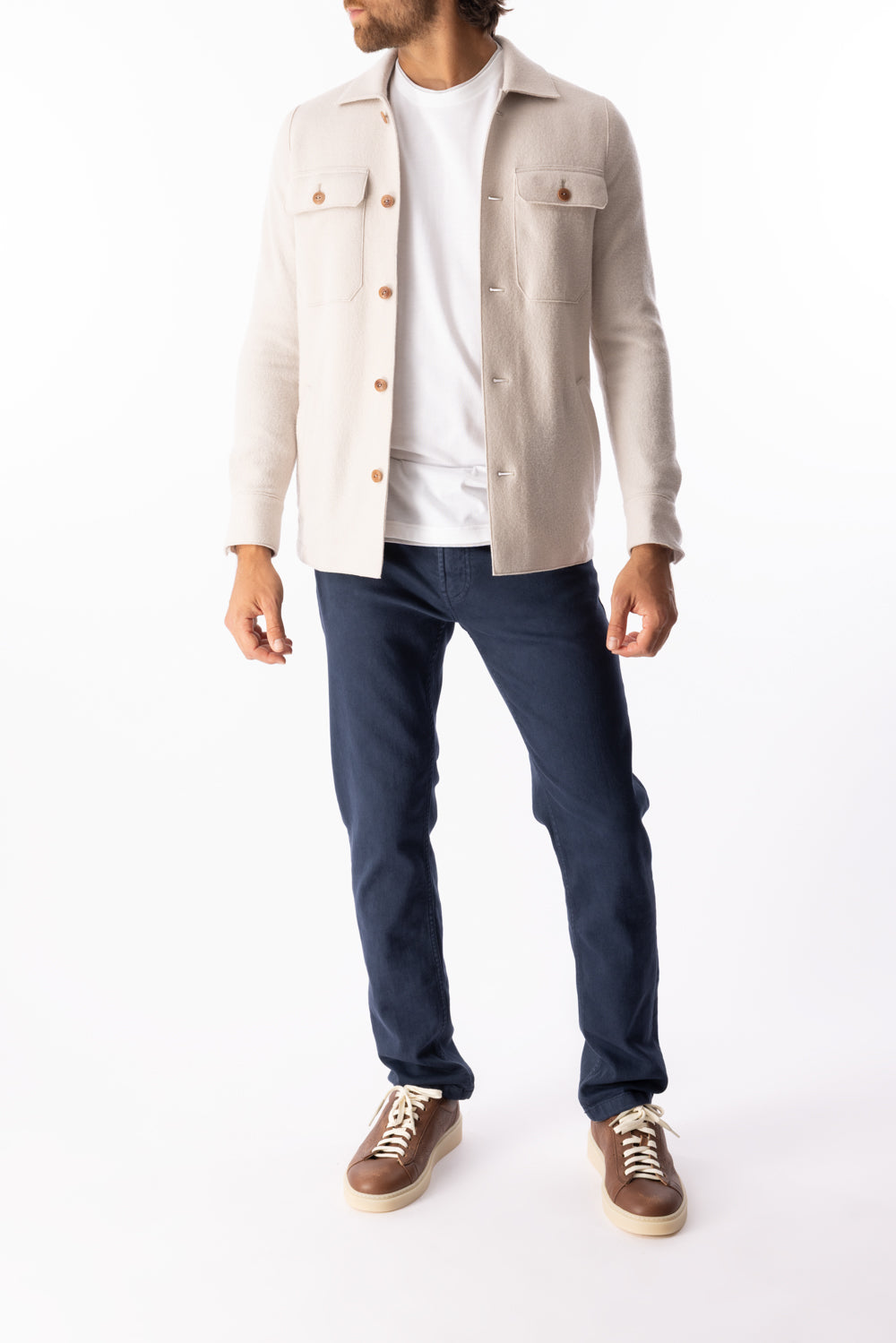 Four Pocket Shirt Jacket - Sand-SAND-46-MENSCLOTHINGJACKET-ELEVENTY