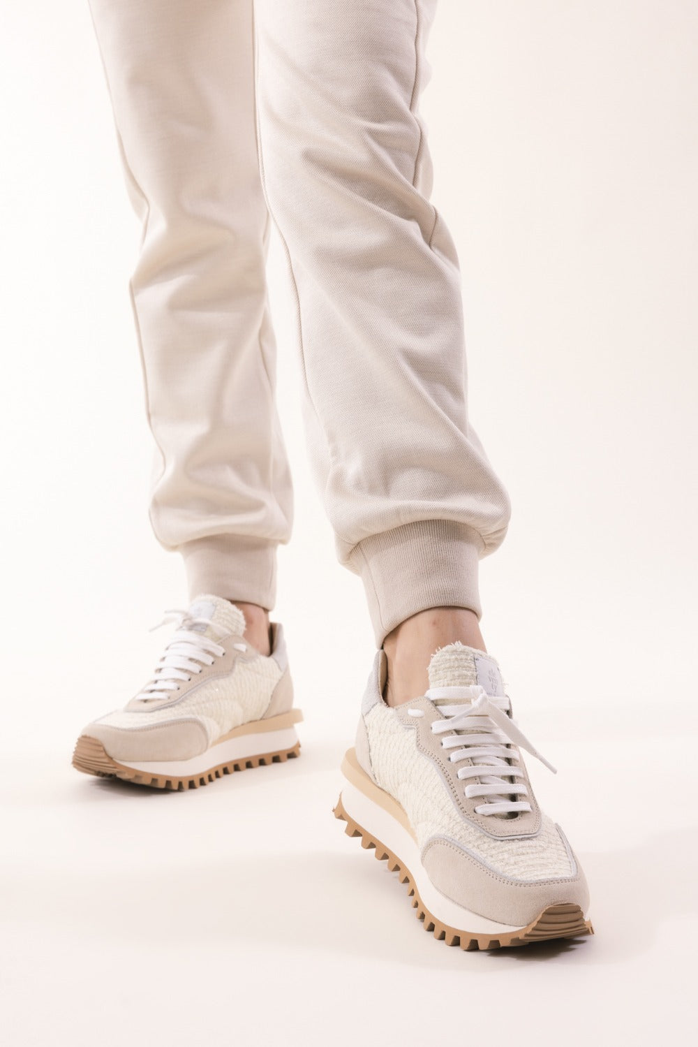 Runner Sneakers - Cream-CREAM-36-SHOESNEAKER-ELEVENTY