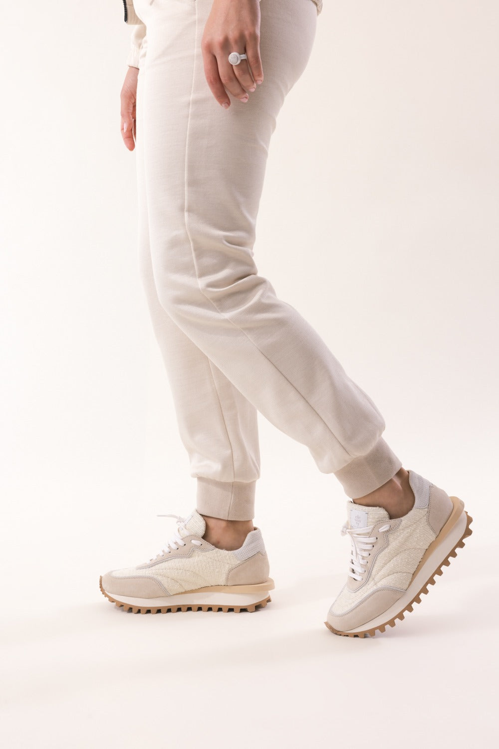 Runner Sneakers - Cream-CREAM-36-SHOESNEAKER-ELEVENTY