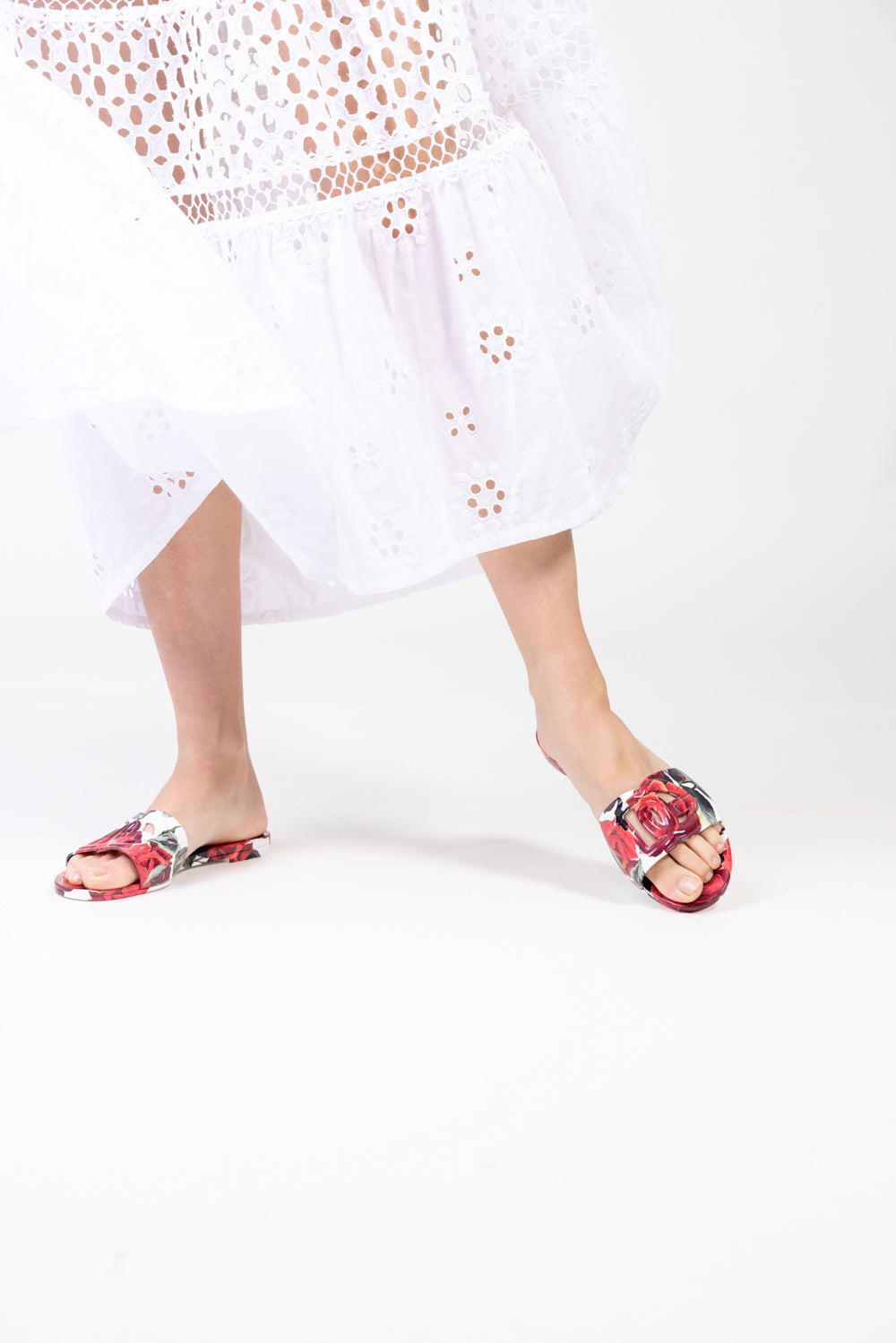 Beachwear Sliders - Rosa Rossa-ROSA ROS-36-SHOESANDAL-DOLCE & GABBANA