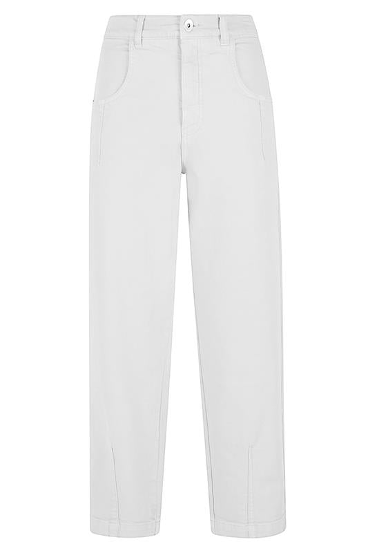 Cropped Jean - White-WHITE-36-CLOTHINGPANTCROPPED-ELEVENTY