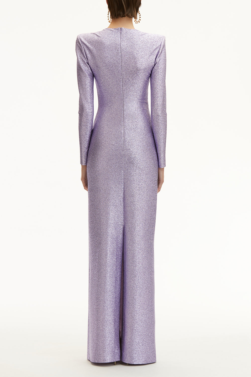 Long Sleeve Gown-LAVENDER-4-CLOTHINGDRESSCOCKTAIL-OSCAR DE LA RENTA