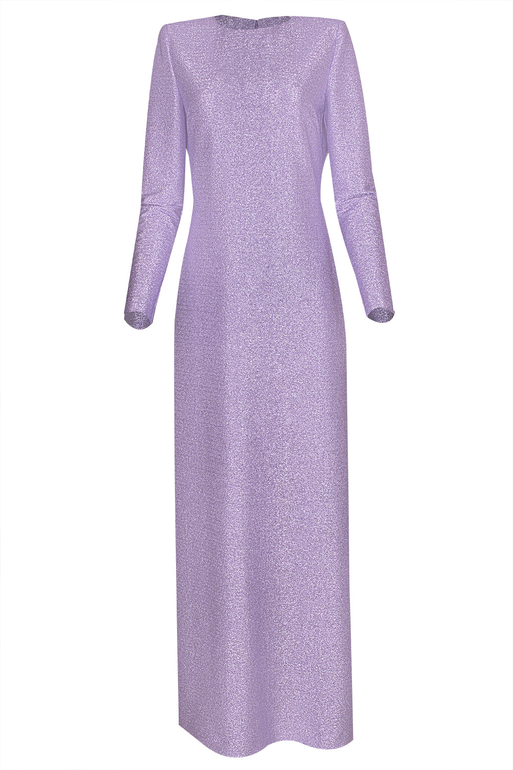 Long Sleeve Gown-LAVENDER-4-CLOTHINGDRESSCOCKTAIL-OSCAR DE LA RENTA