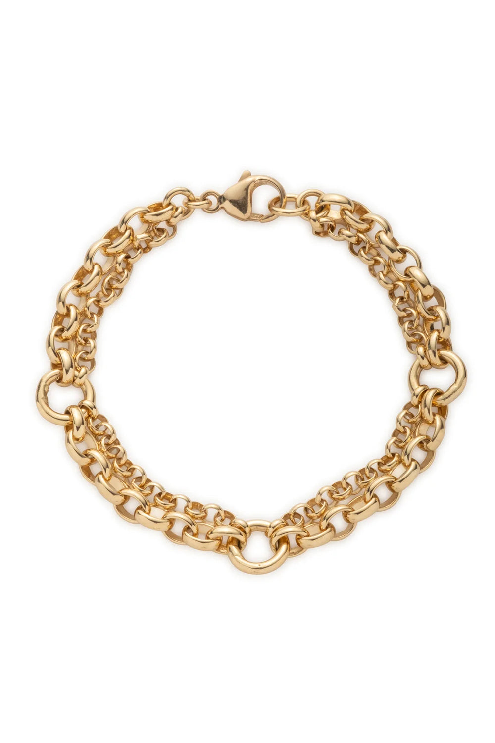 Heavy Mixed Belcher Chain Bracelet