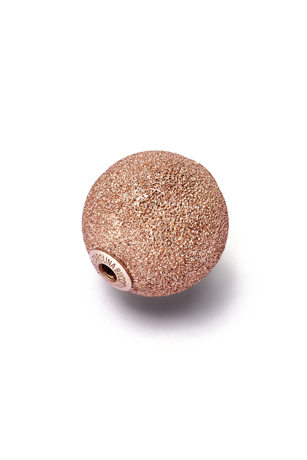 CAROLINA BUCCI-Downtown Florentine Finish Sphere-ROSE GOLD