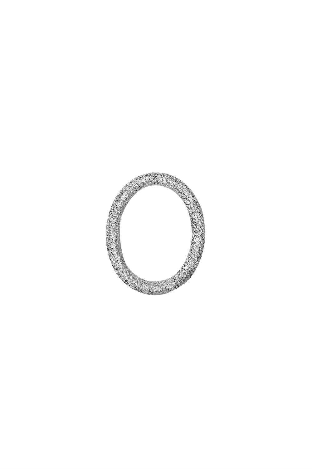 Florentine Finish Small Oval Link-WHITE GOLD-JEWELRYFINE JEWELPENDANT-CAROLINA BUCCI