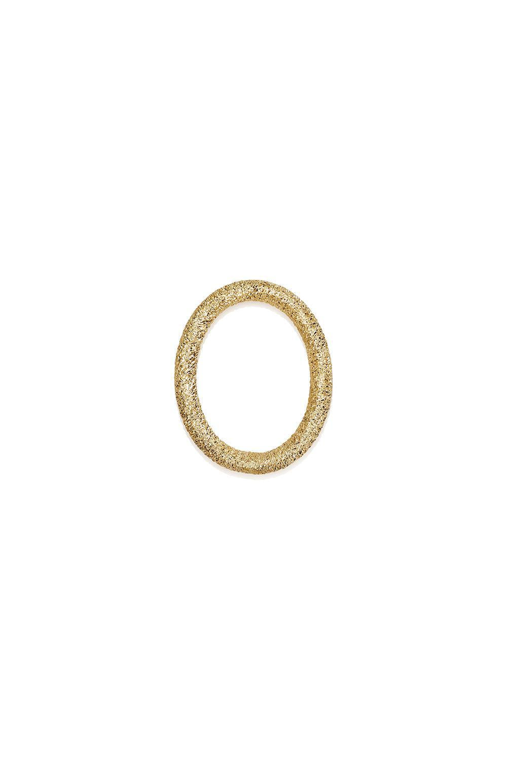 Florentine Finish Small Oval Link-YELLOW GOLD-JEWELRYFINE JEWELPENDANT-CAROLINA BUCCI