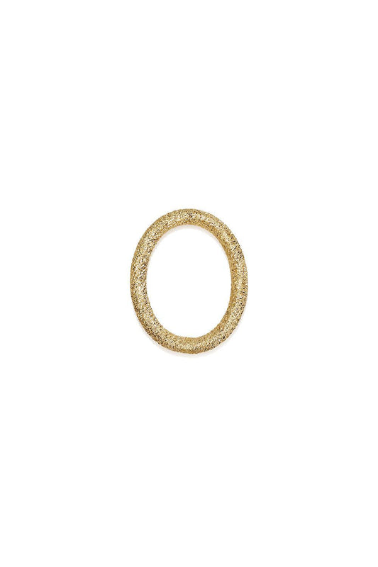 Florentine Finish Small Oval Link-YELLOW GOLD-JEWELRYFINE JEWELPENDANT-CAROLINA BUCCI