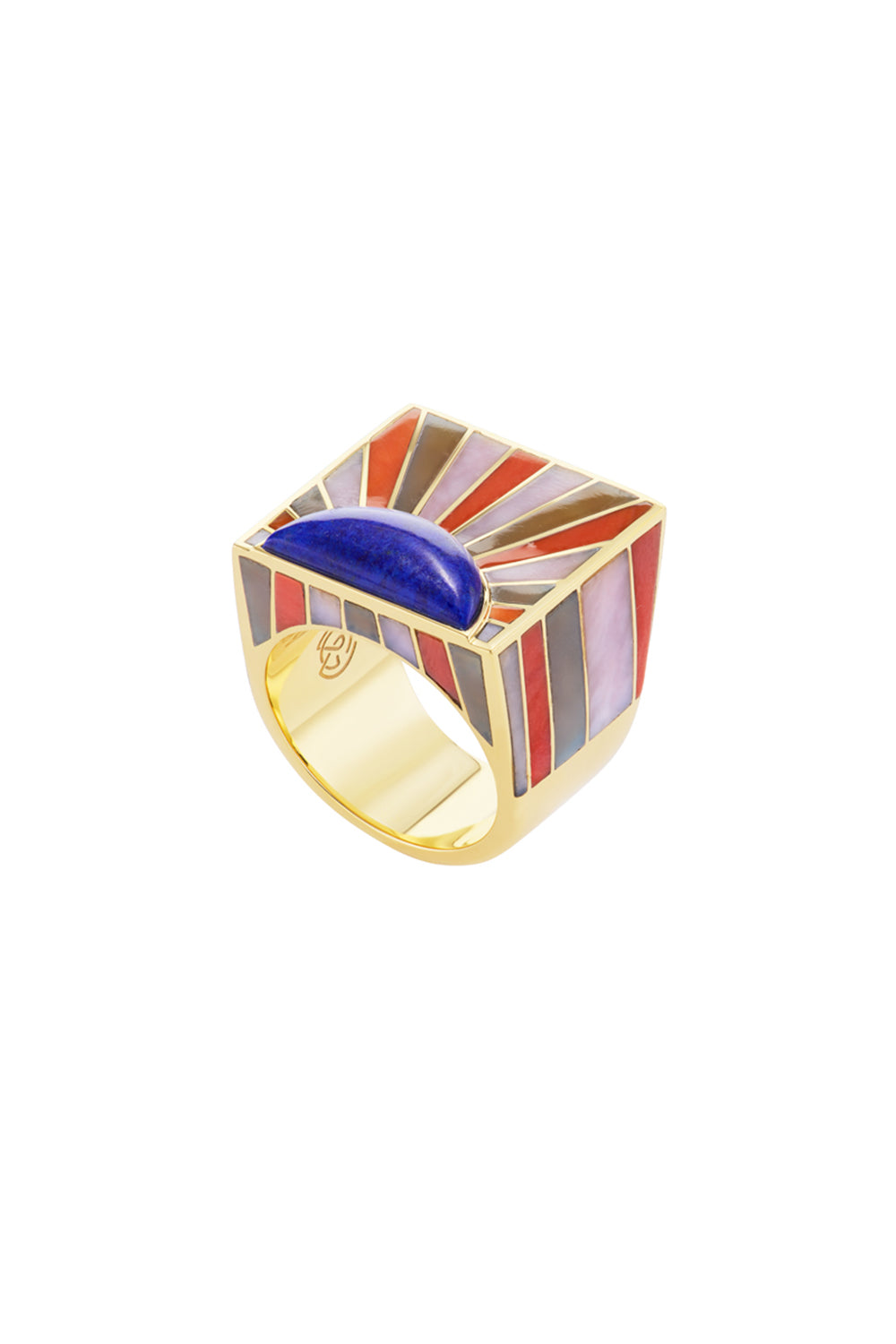 Sun Ray Ring-YELLOW GOLD-7-JEWELRYFINE JEWELRING-GRACE WINFREY