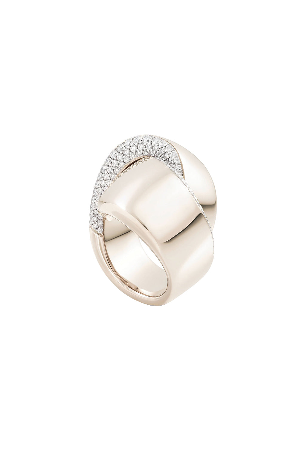 Abbraccio Diamond Knot Ring-WHITE GOLD-7.25-JEWELRYFINE JEWELRING-VHERNIER