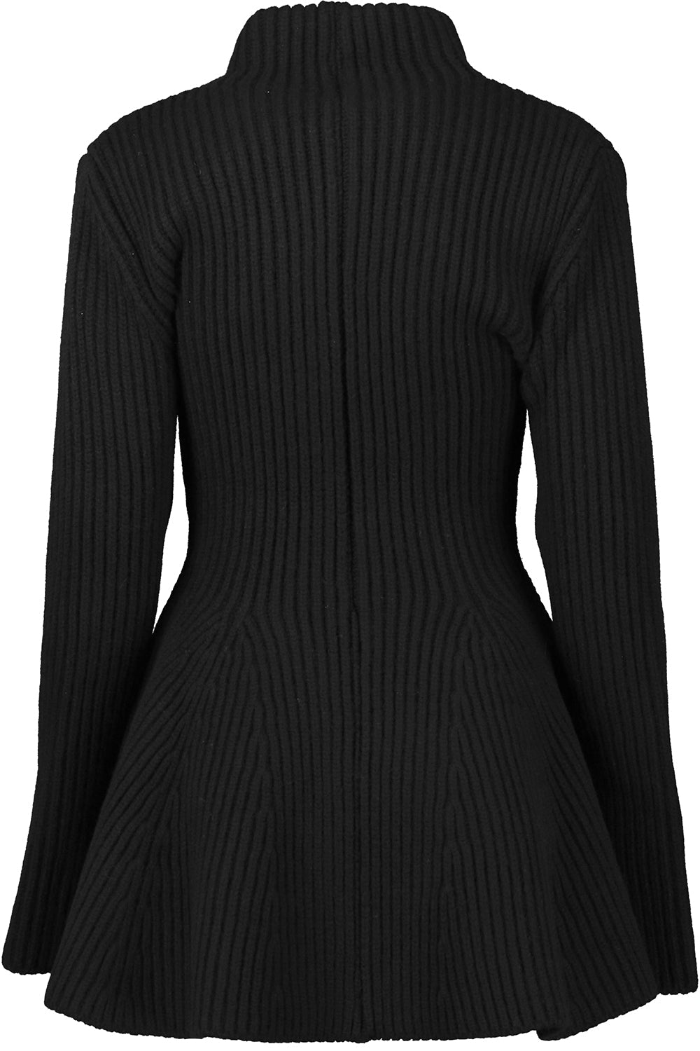 Peplum Cardigan-NOIRALAI-36-CLOTHINGTOPCARDIGAN-ALAÏA