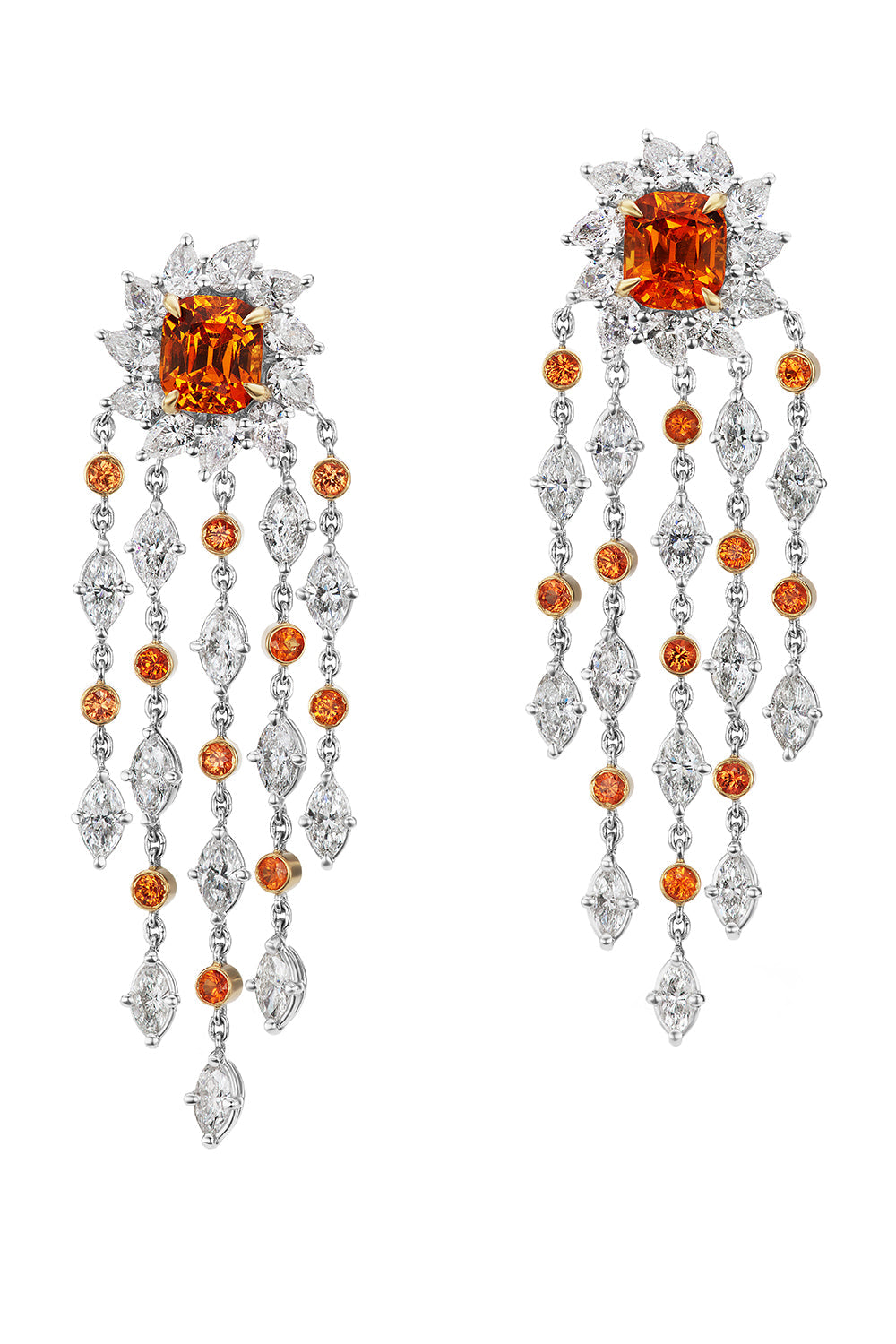 Phoenix Crown Earrings-PLATINUM-JEWELRYFINE EARRING-ALEXIA CONNELLAN