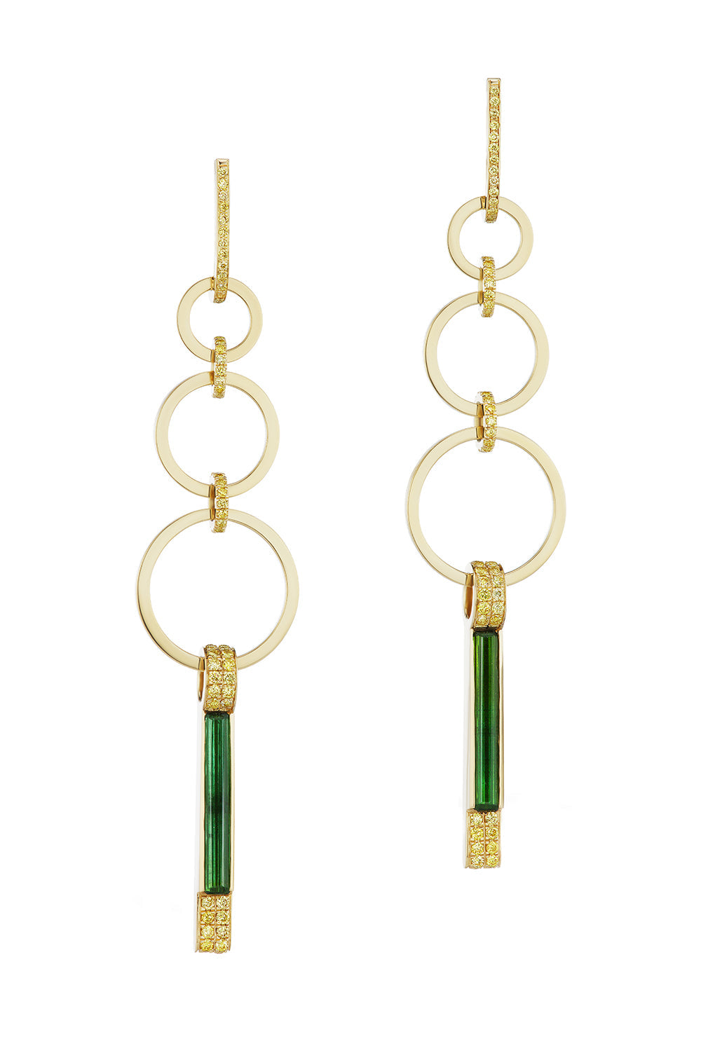 GATSBY PENDANT EARRINGS-YELLOW GOLD-JEWELRYFINE EARRING-ALEXIA CONNELLAN