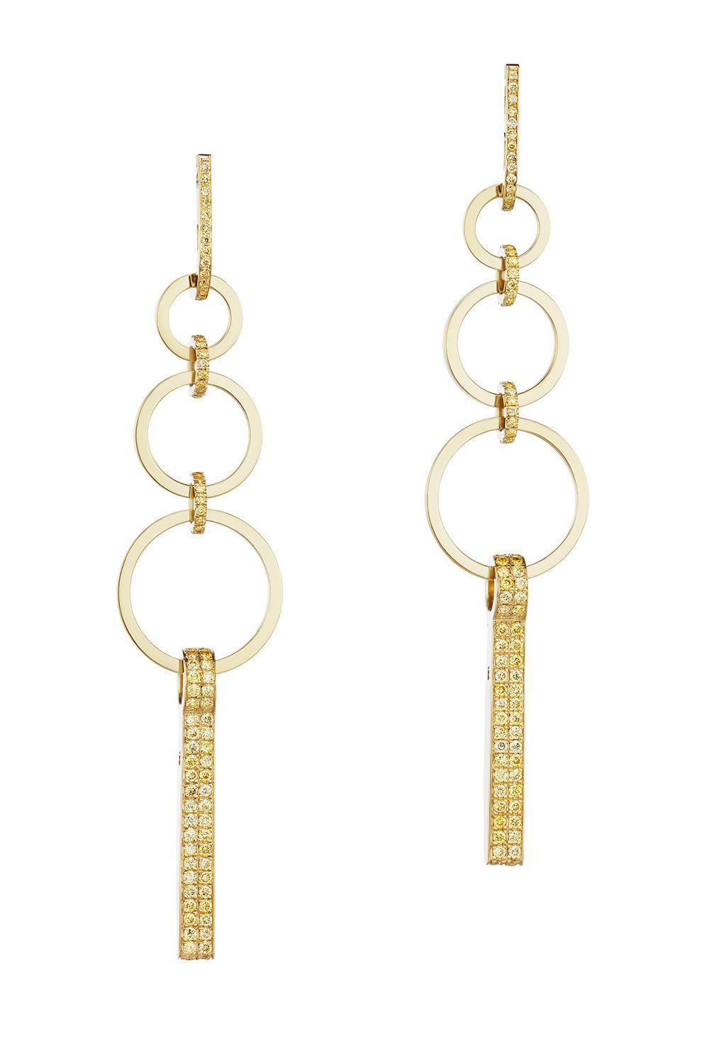 GATSBY PENDANT EARRINGS-YELLOW GOLD-JEWELRYFINE EARRING-ALEXIA CONNELLAN