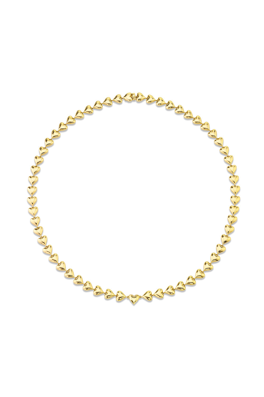 ANITA KO-Heart Eternity Necklace-YELLOW GOLD