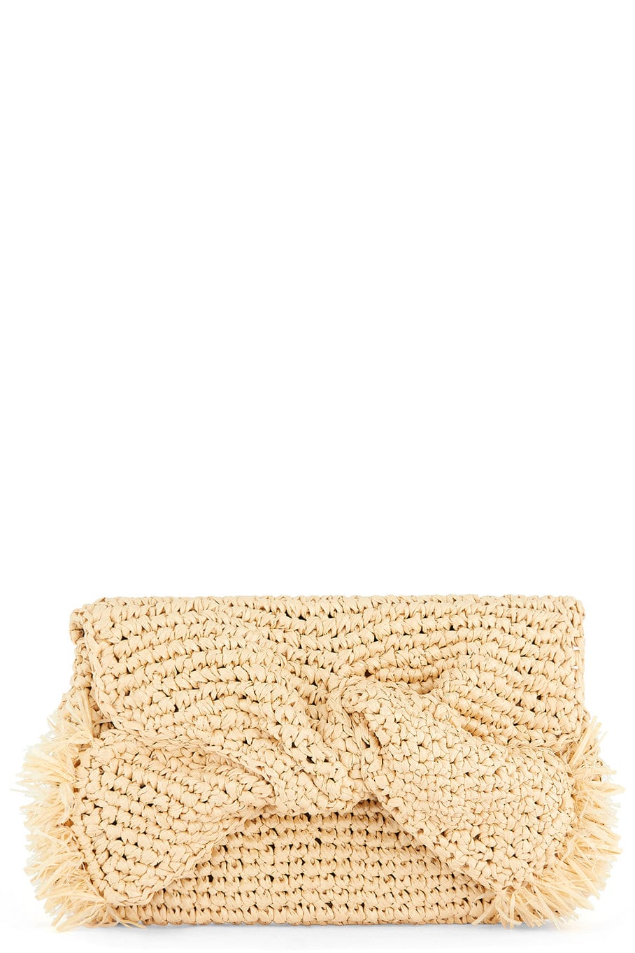 ANYA HINDMARCH-Bow Clutch - Natural-NATURAL