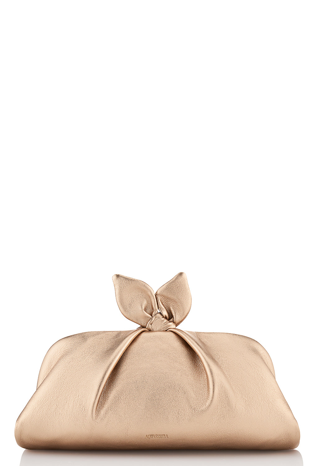 Bow Tie Clutch - Light Copper/Gold-LTCPPRGD-O/S-HANDBAGCLUTCHES-AQUAZZURA