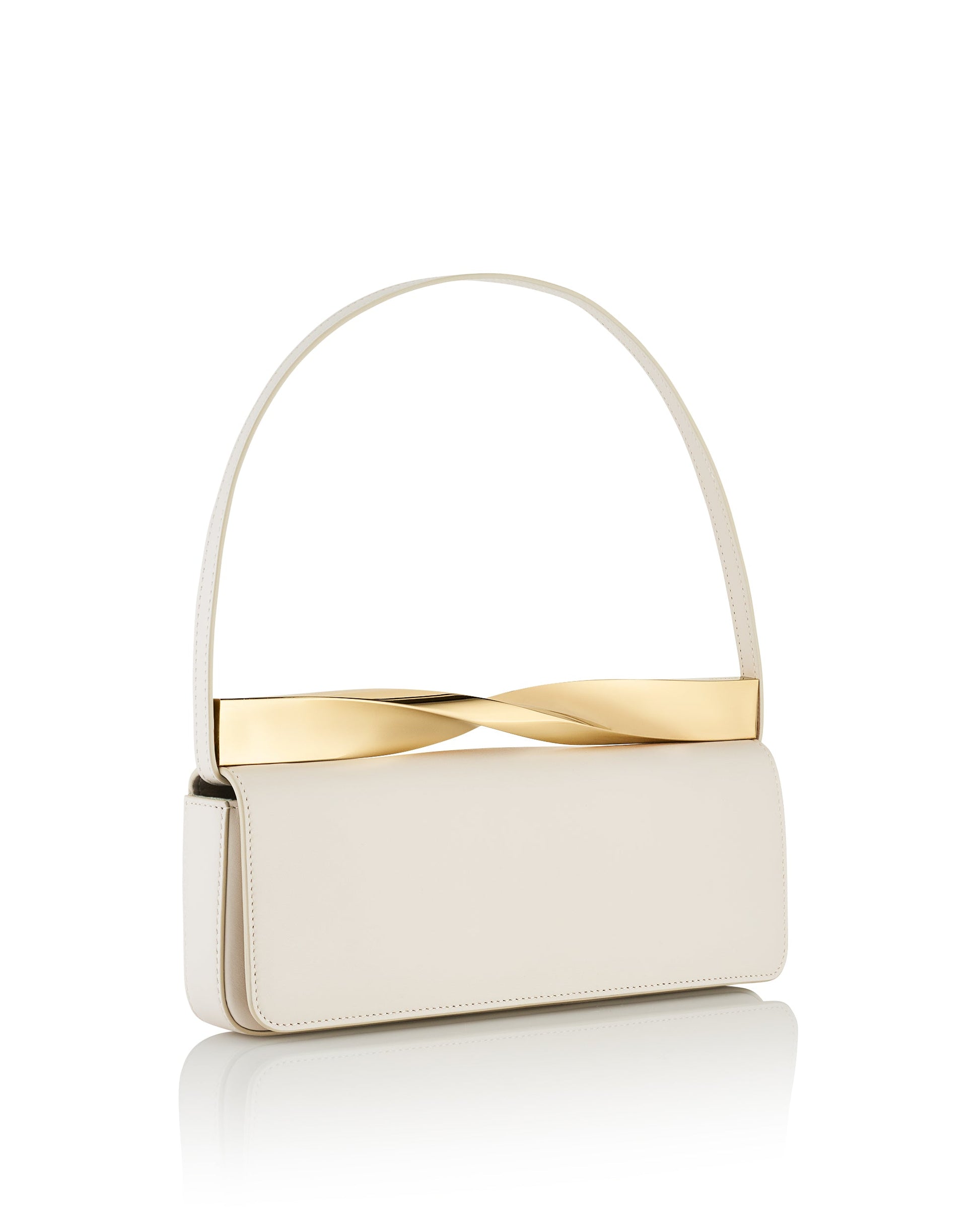 AQUAZZURA-Twist Shoulder E/W Bag-PNACTAGL