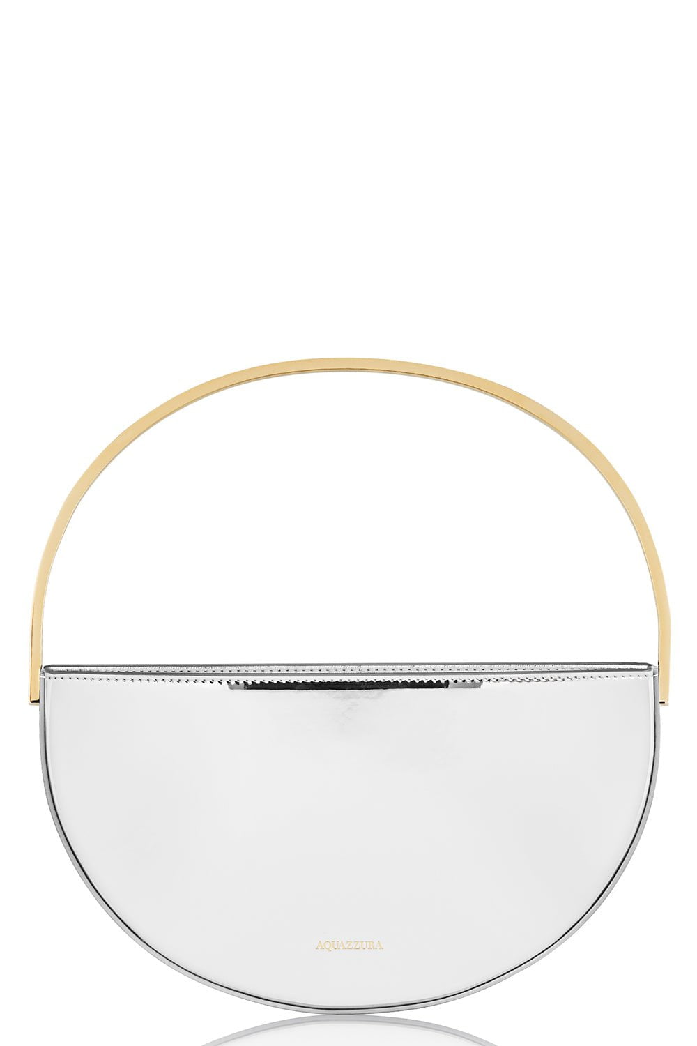 AQUAZZURA-Purist Mini Pouch - Silver-SLVR/GLD