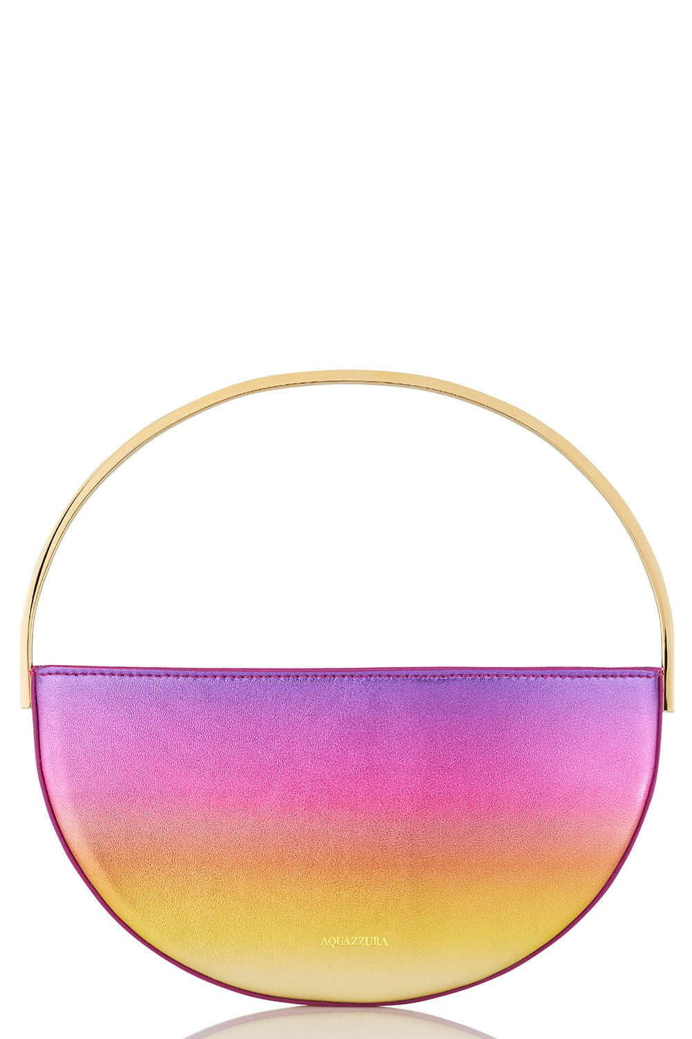 AQUAZZURA-Purist Mini Pouch - Sunset-SNST/GLD