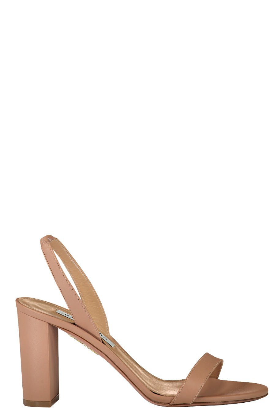 AQUAZZURA-So Nude Block Sandal - Powder Pink-