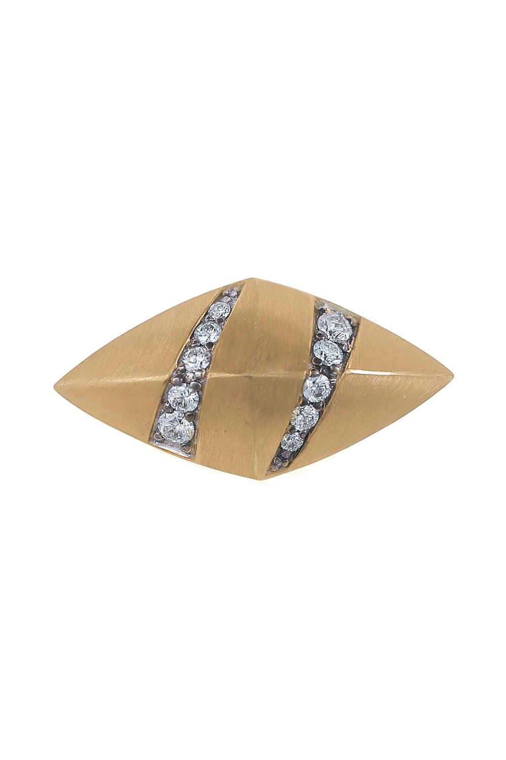 ARUNASHI-Yin-Yang Pyramid Ring-YELLOW GOLD