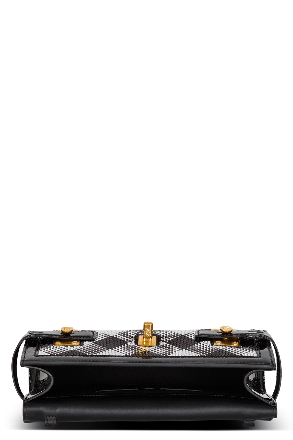 BALMAIN-B-Buzz Clutch 23 - Noir Crystal-NOIR/CRYSTAL