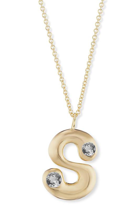 BRENT NEALE-Bubble Letter Necklace-