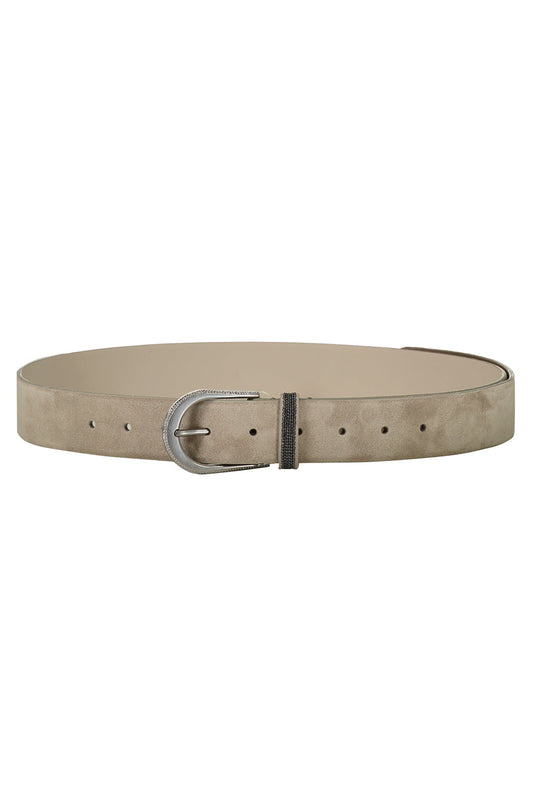 Monili Suede Belt-ICE-S-ACCESSORIEBELTS-BRUNELLO CUCINELLI