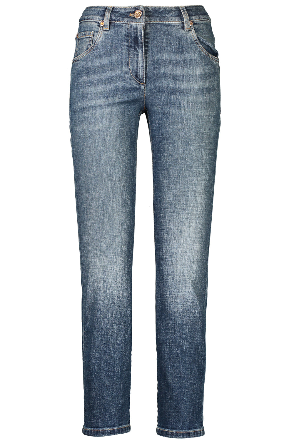 Stretch Slim Trousers - Dark Blue Denim-DKBLUDNM-36-CLOTHINGPANTDENIM-BRUNELLO CUCINELLI