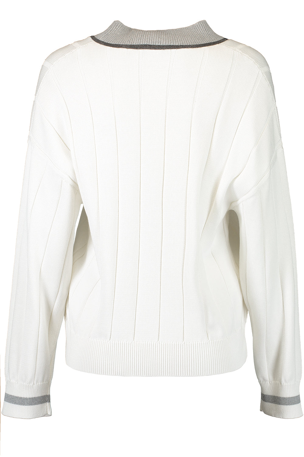 Monili Trim Sport Club Sweater-CREAM-XS-CLOTHINGTOPSWEATER-BRUNELLO CUCINELLI