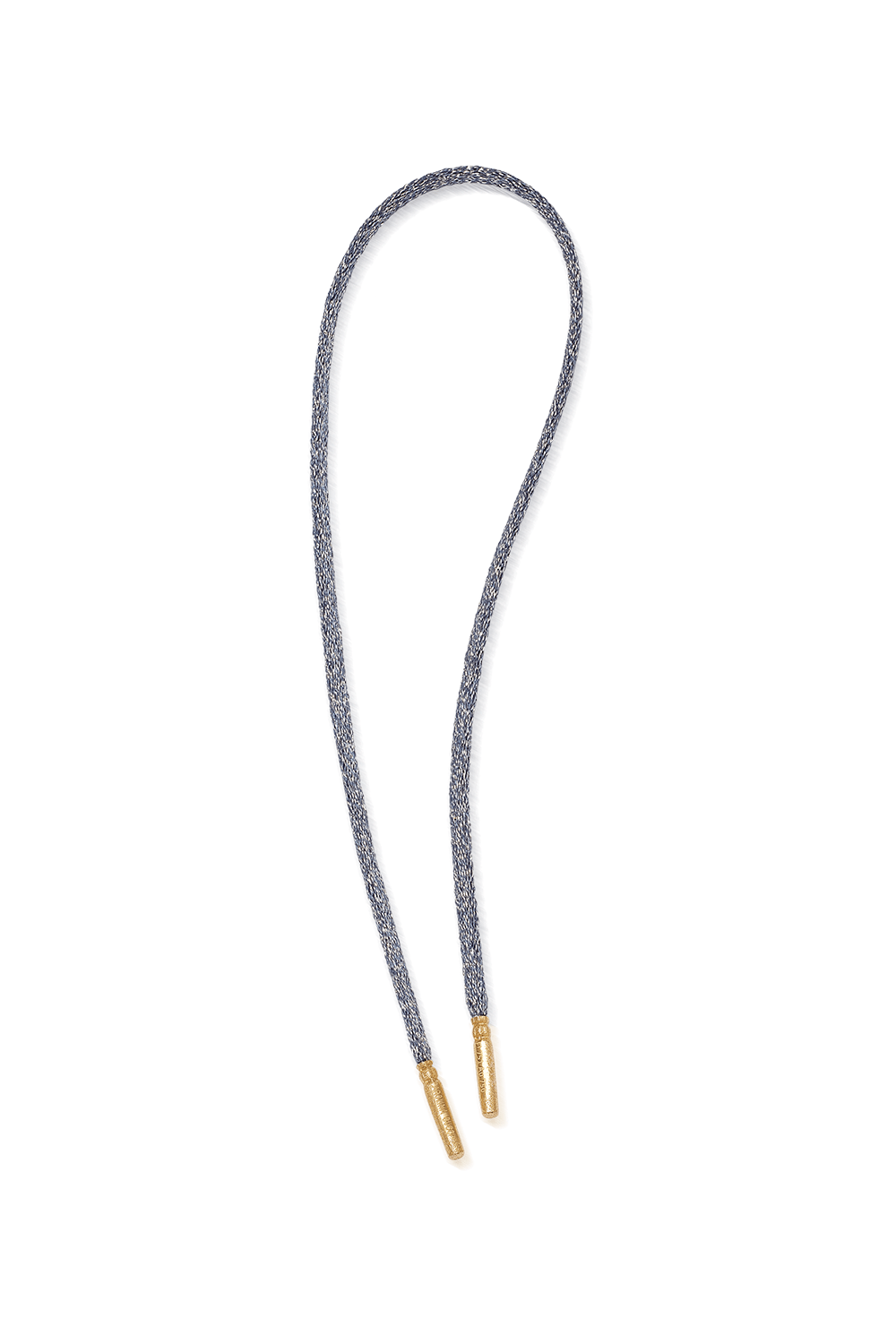 CAROLINA BUCCI-Short Forte Beads Cord - Gunmetal-