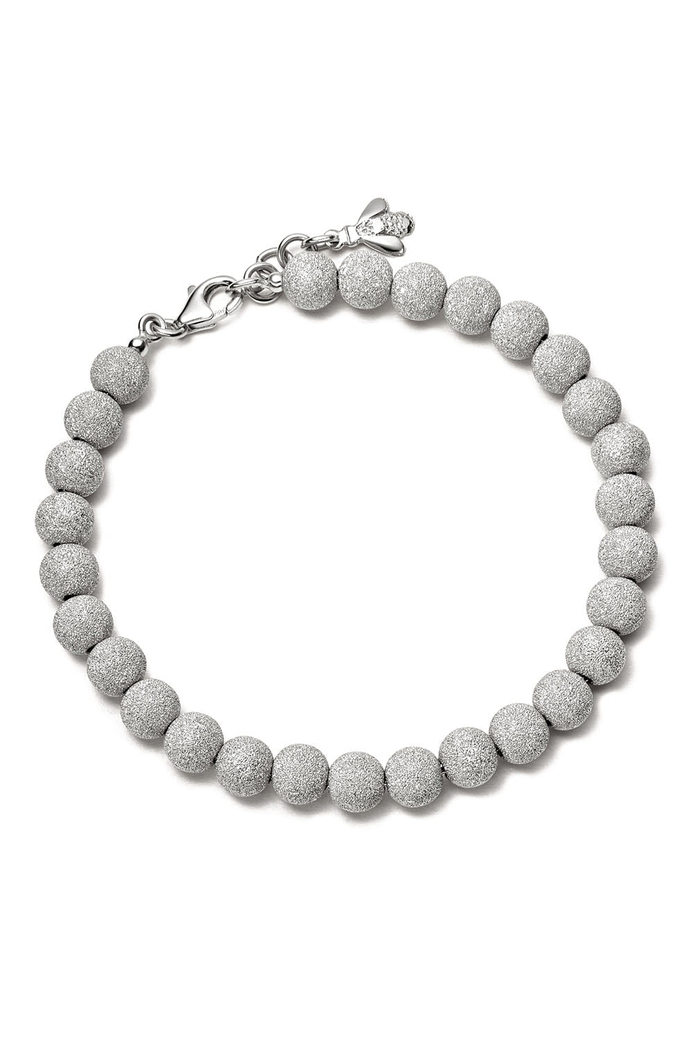 CAROLINA BUCCI-Florentine Finish Beaded Bracelet-WHITE GOLD