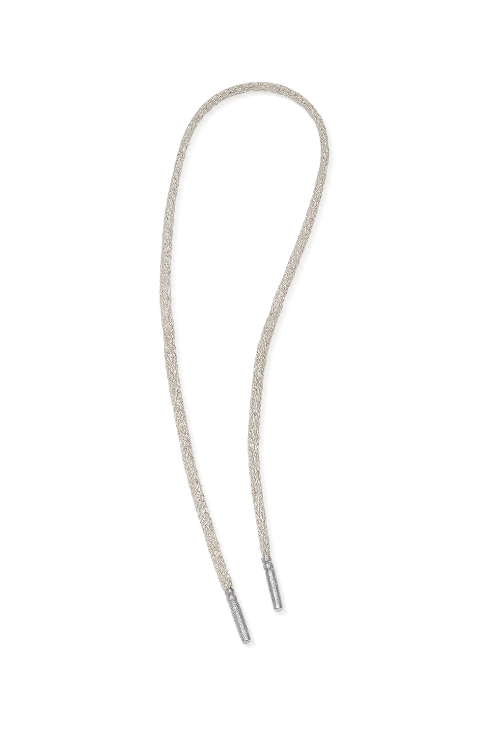 CAROLINA BUCCI-Short Forte Beads Cord - Moon-WHITE GOLD