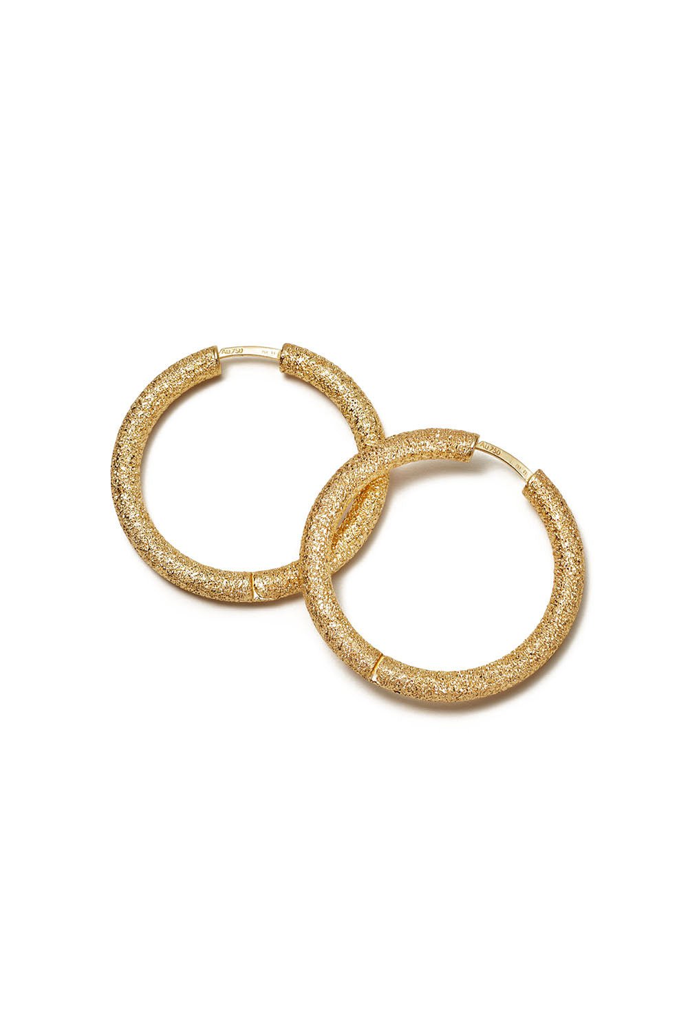 CAROLINA BUCCI-Florentine Finish Small Round Hoop Earrings-YELLOW GOLD