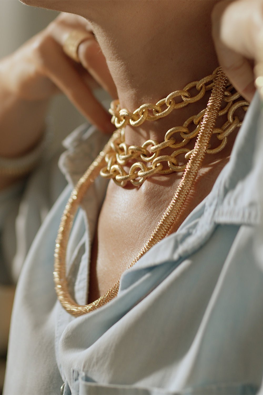 CAROLINA BUCCI-K.I.S.S. Necklace-ROSE GOLD