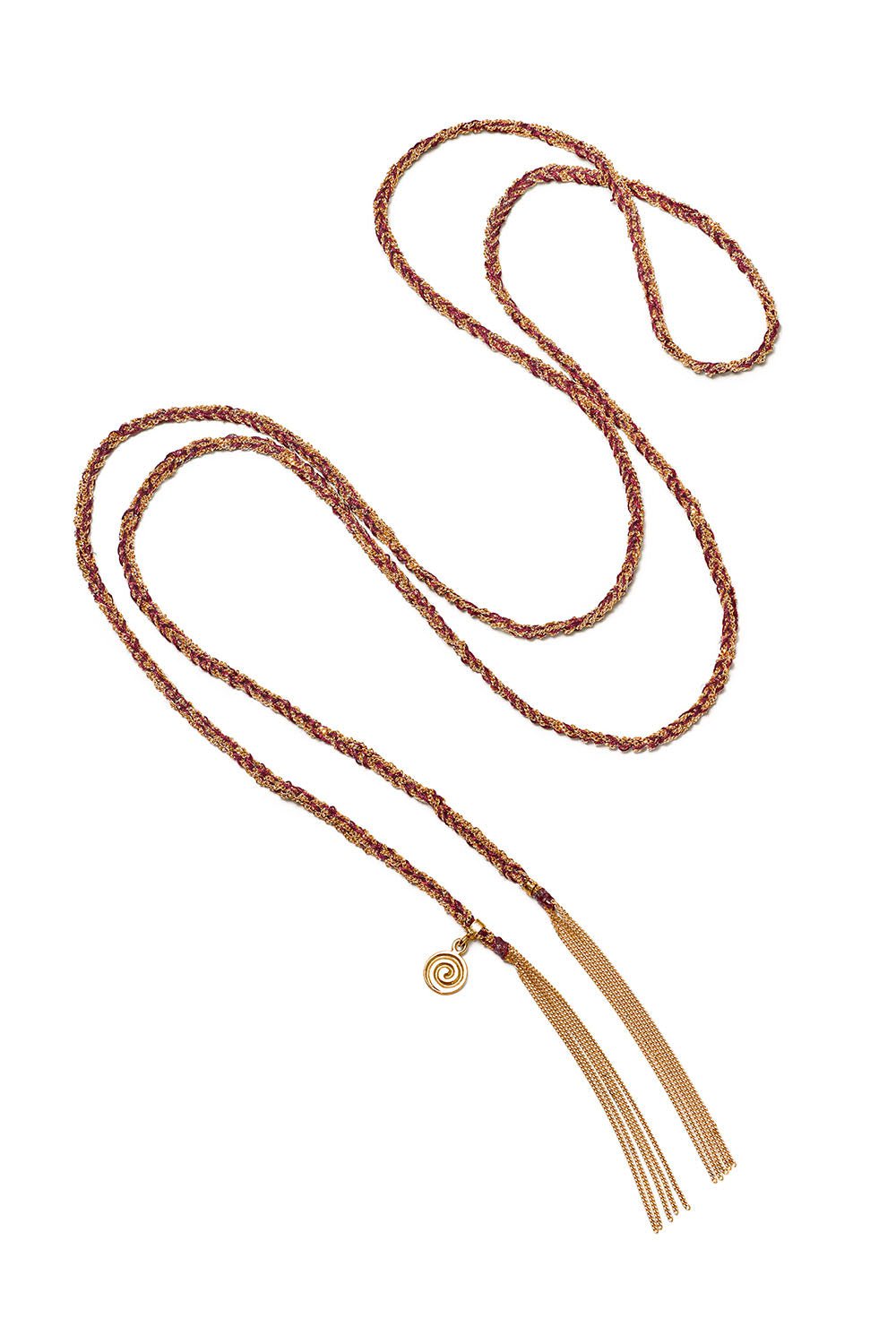 CAROLINA BUCCI-Lucky Passion Charm Necklace-YELLOW GOLD