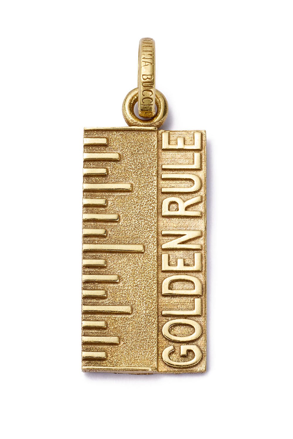 CAROLINA BUCCI-Florentine Finish Golden Rule Pendant-YELLOW GOLD