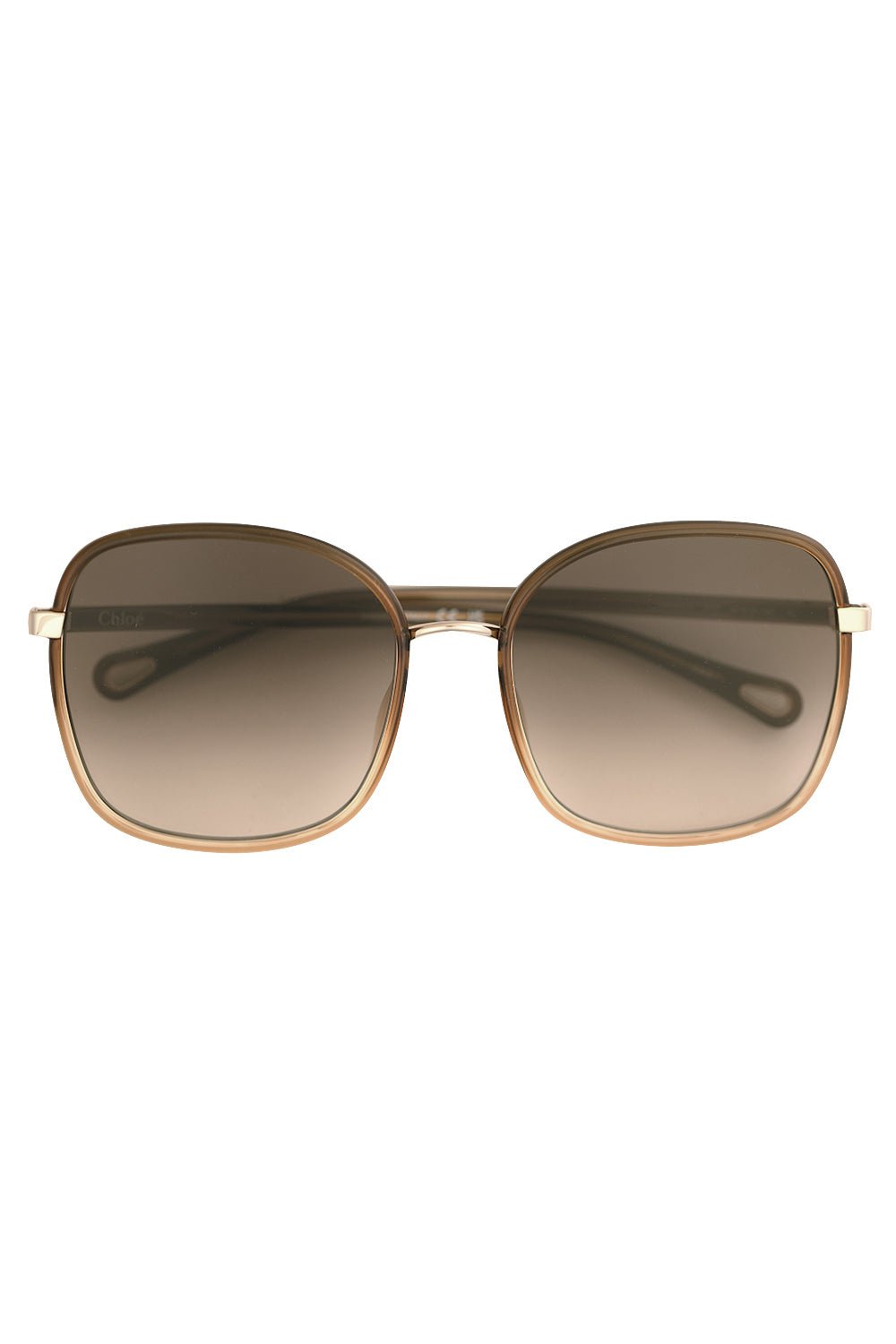 CHLOÉ-Full Rim Sunglasses - Brown-BRN/BRN