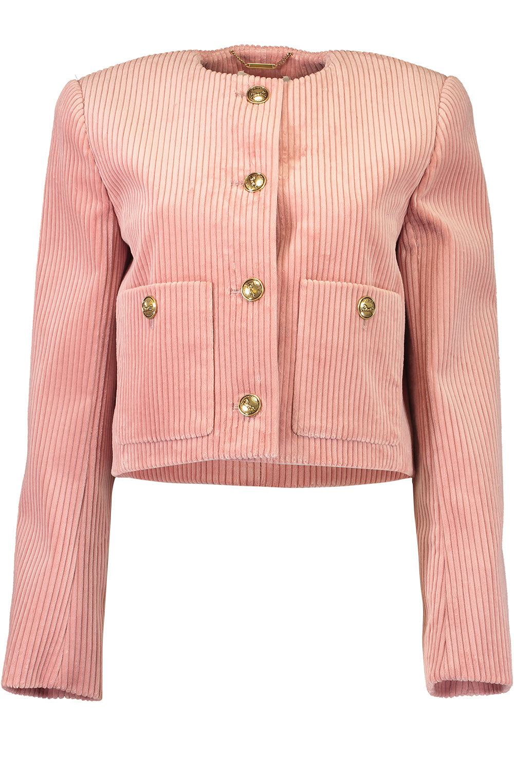 CROPPED BOXY JACKET-WLD PINK-36-CLOTHINGJACKETCASUAL-CHLOÉ