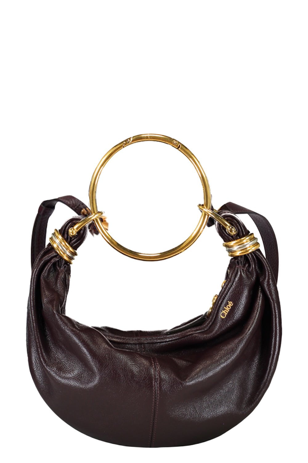 CHLOÉ-Small Bracelet Hobo Bag - Deep Violine-DEEP VIOLINE