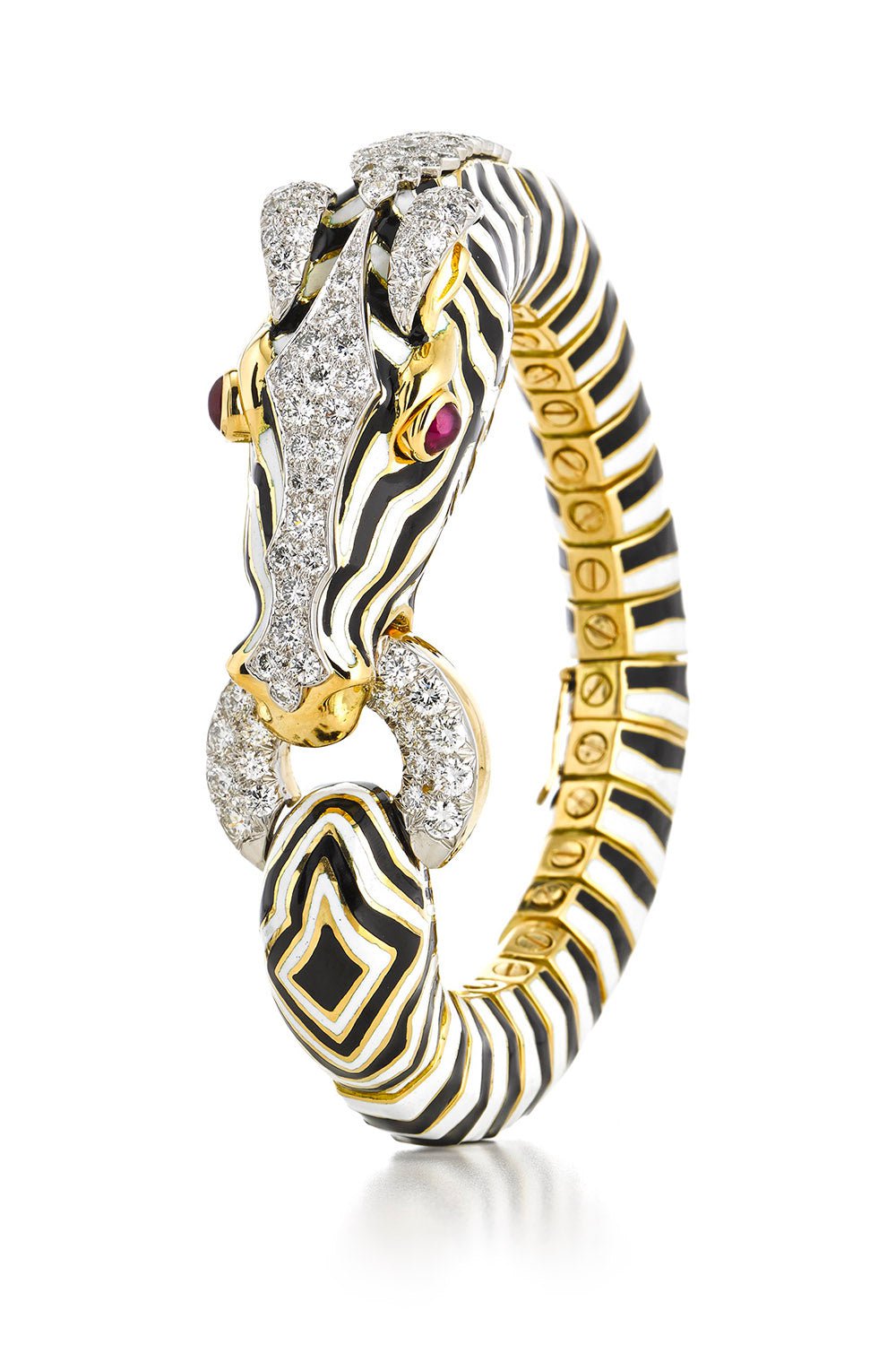 DAVID WEBB-Zebra Bracelet-YELLOW GOLD