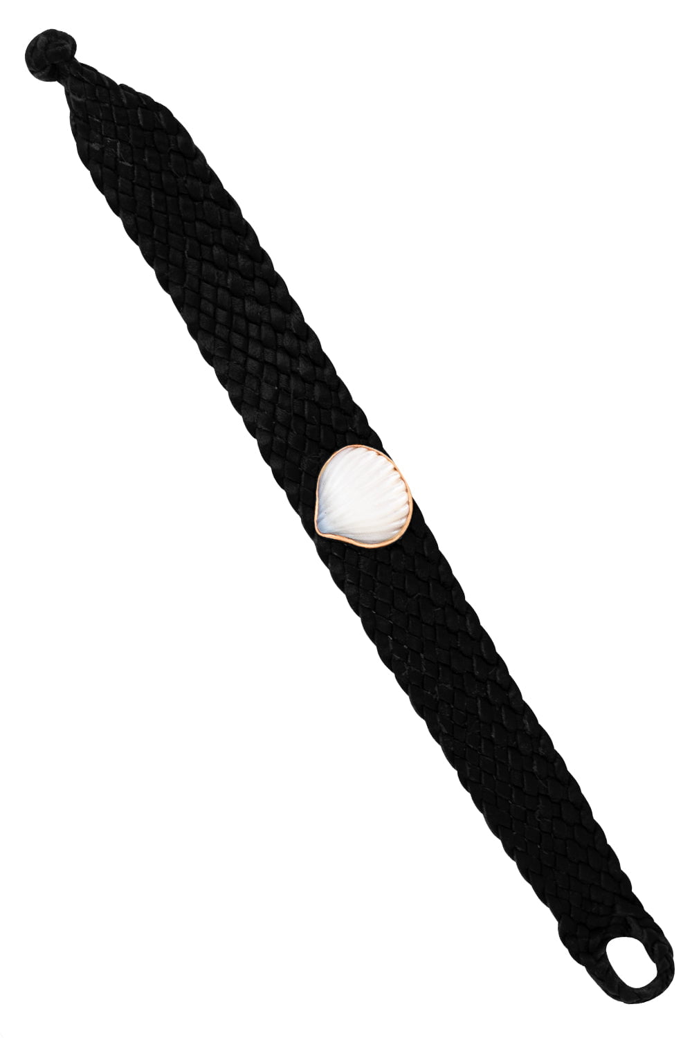 DEZSO BY SARA BELTRAN-Classic Anadara Pearl Leather Bracelet-ROSE GOLD