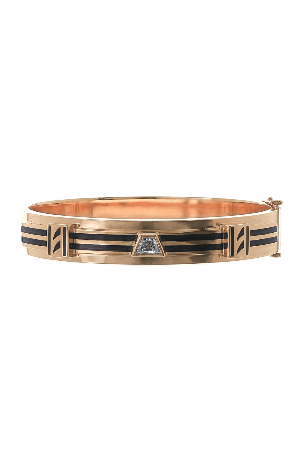 DEZSO BY SARA BELTRAN-Diamond Shark Fin Cuff Bracelet-ROSE GOLD